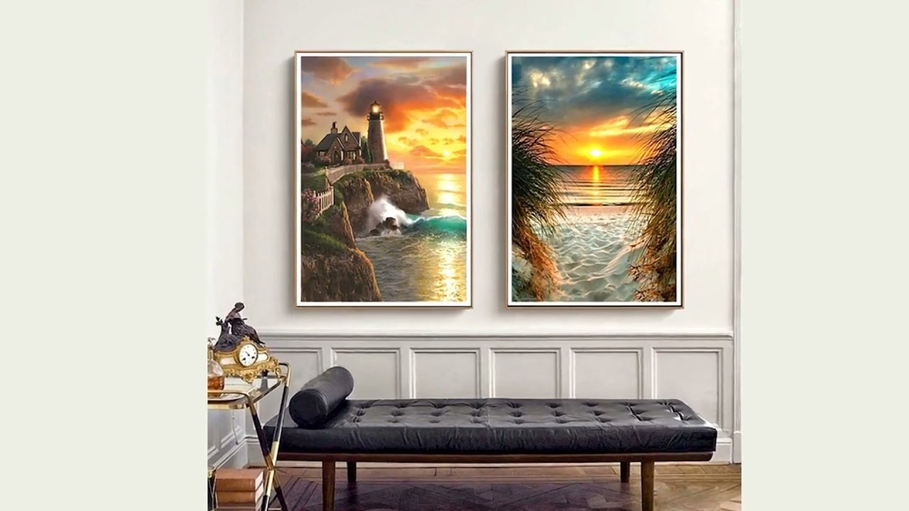 Couple Lighthouse at sunset